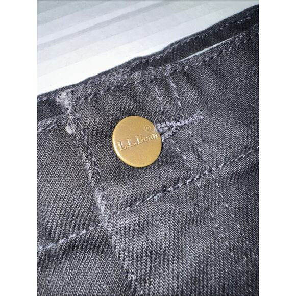 LL Bean Women's Jeans Sz 16 Reg Denim Original Fit Relaxed Cotton Black - Picture 5 of 12